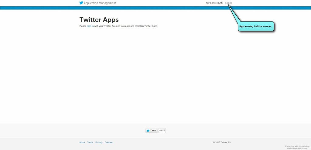 Twitter Apps Sign In