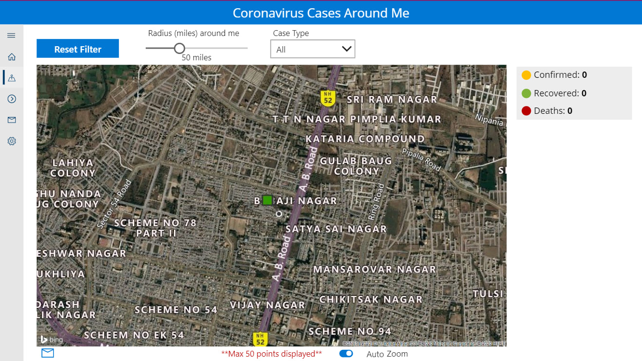 Coronavirus around me