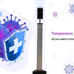 Temperature screening kiosk