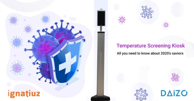 Temperature screening kiosk