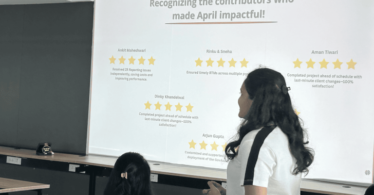 Employee recognition and promotion event April 2025