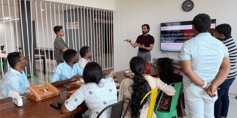 Ignatiuz teams building connections during a cross-office collaboration visit